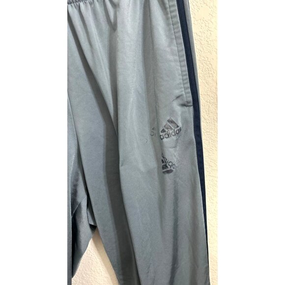Adidas Mens Gray Track Pants XL Polyester Spandex Elastic Waistband Joggers - Picture 5 of 8